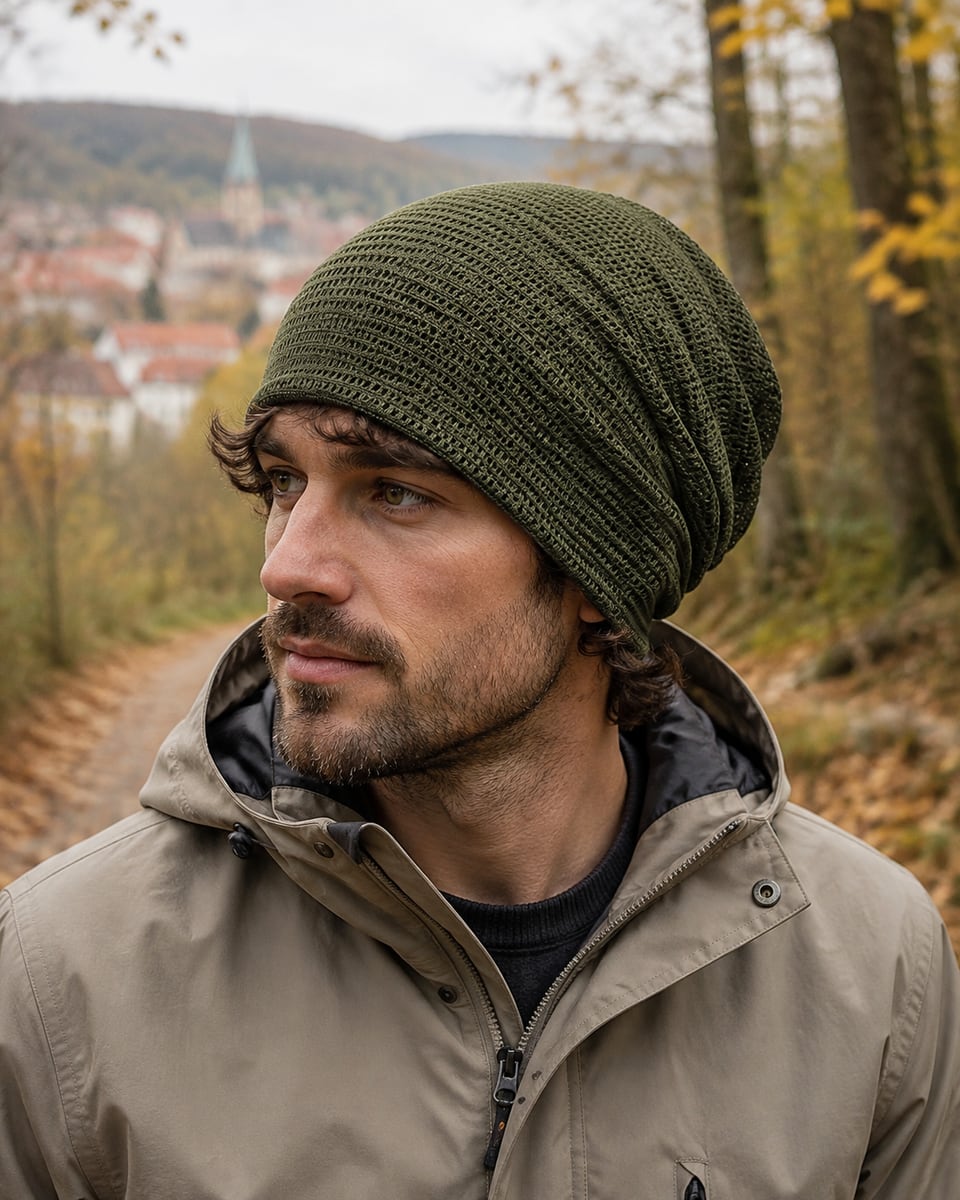 Custom Skull Cap – Style 08 on model