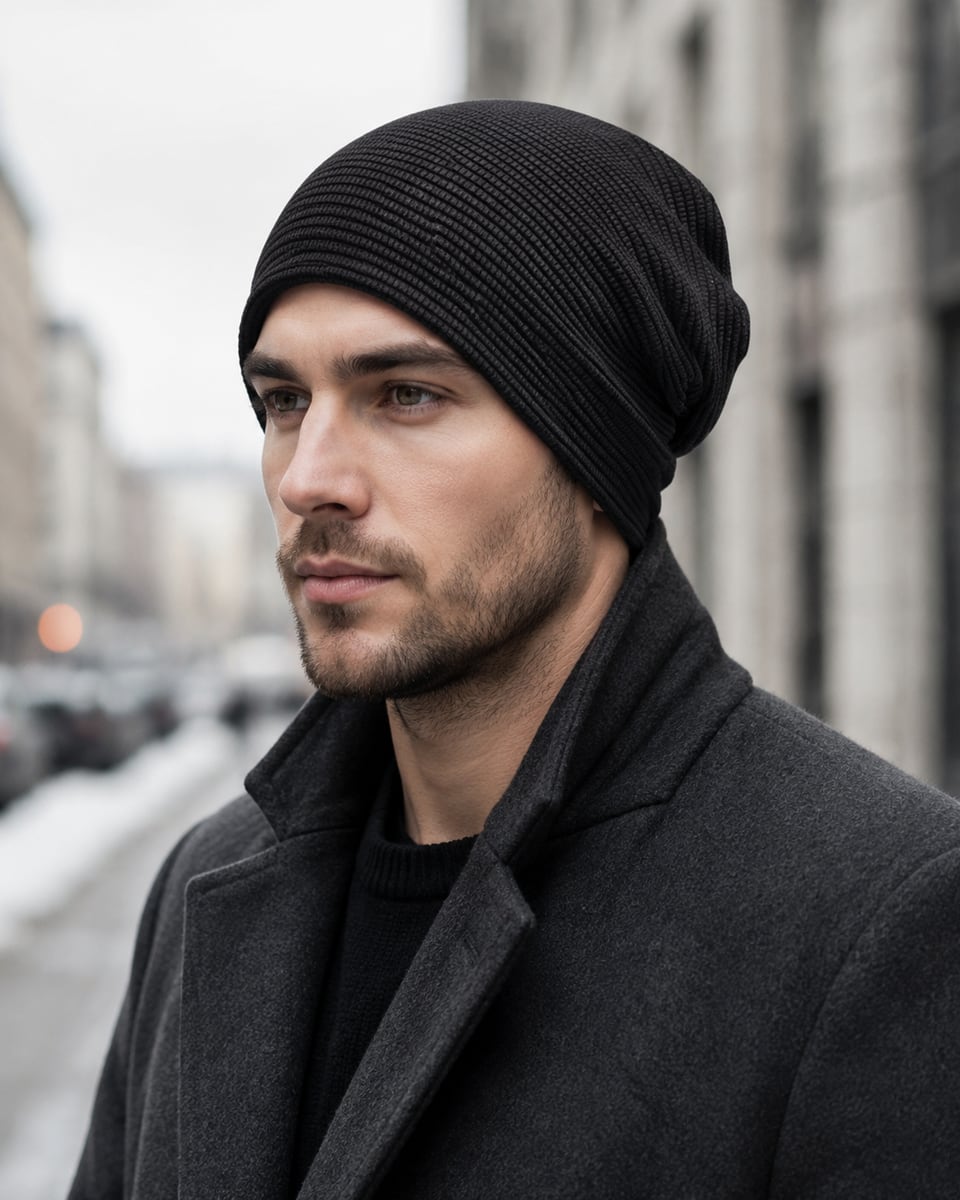 Custom Skull Cap – Style 08 on model