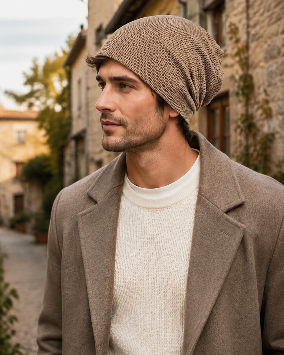 Custom Skull Cap – Style 08 on model