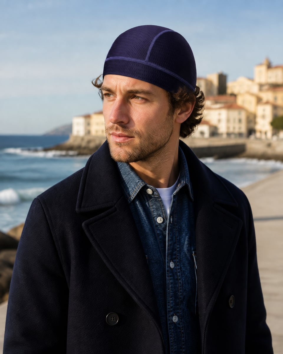 Custom Skull Cap – Style 09 on model