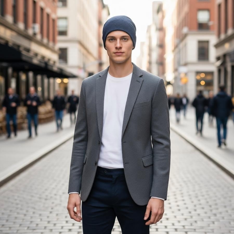 Custom Skull Cap – Style 10 on model