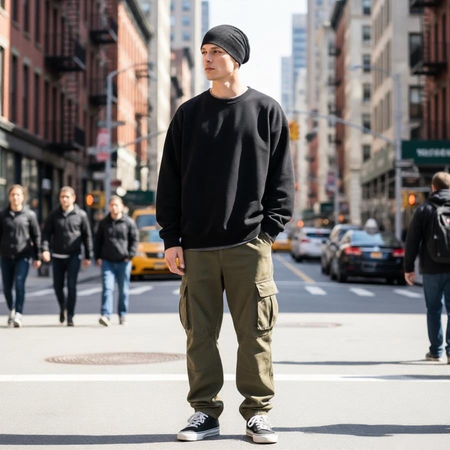 Custom Skull Cap – Style 10 on model