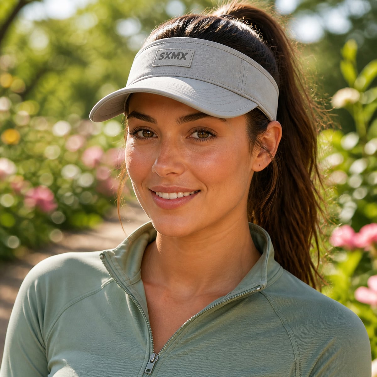 Custom Sun Hat – Style 01 on model