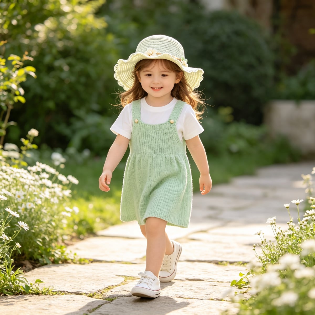 Custom Sun Hat – Style 03 on model