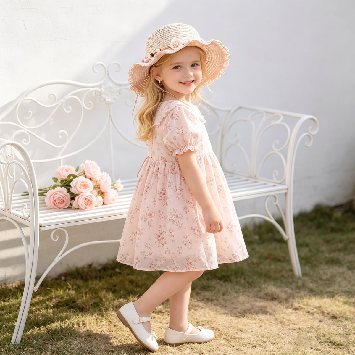 Custom Sun Hat – Style 03 on model