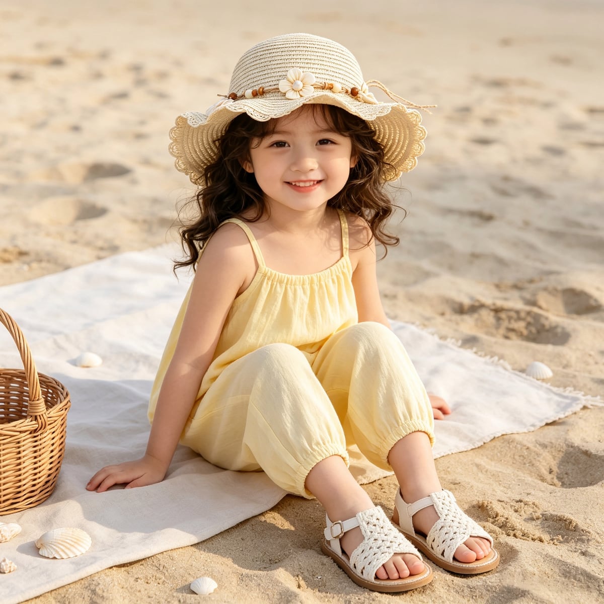 Custom Sun Hat – Style 03 on model