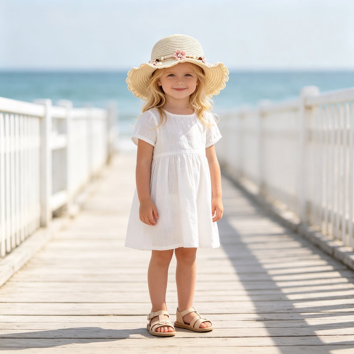 Custom Sun Hat – Style 03 on model