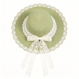 Custom Natural Wide Brim Floppy Straw Sun Hat, UV 50+ thumb 4