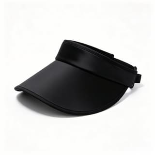 Custom Black Open-Top Cotton Sun Visor Hat, UV 50+ thumb 6