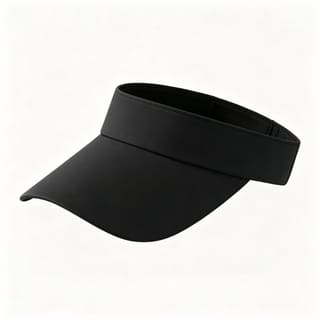 Custom Beige Open-Top Cotton Sun Visor Hat, UV 50+ thumb 2
