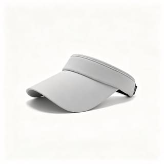 Custom Open-Top Cotton Black Sun Visor Hat, UV 50+ thumb 3