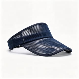 Custom White Lightweight Athletic Open-Top Sun Visor Hat thumb 2