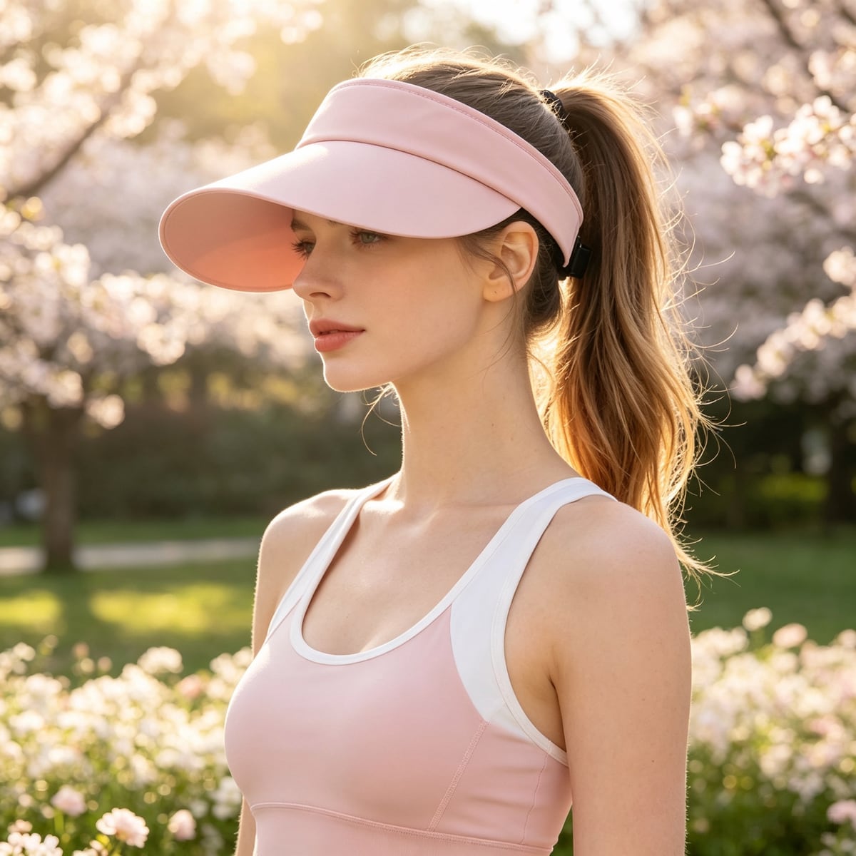 Custom Sun Hat – Style 16 on model