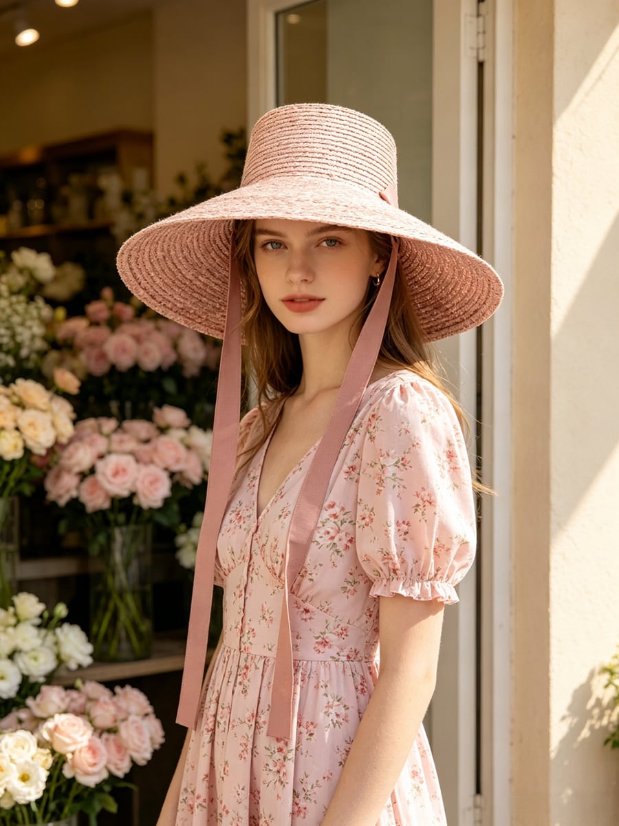 Custom Woven Hat – Style 07 on model