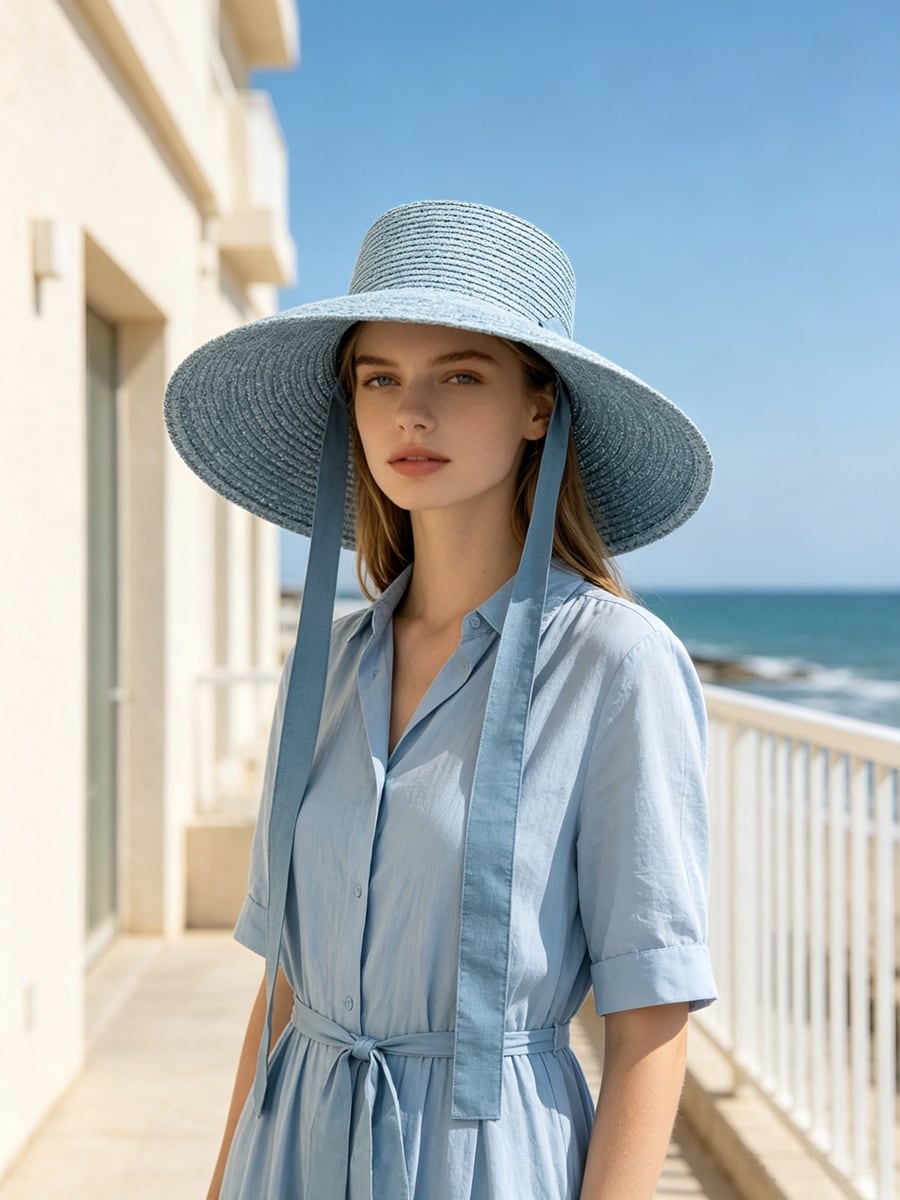 Custom Woven Hat – Style 07 on model
