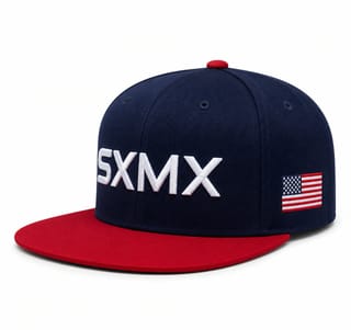 Custom 3D Embroidery Flat Brim Snapback with Flag Patch thumb 7
