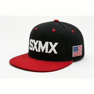 Custom Cream Flat Brim Snapback with American Flag Patch thumb 6