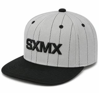 Custom Olive Pinstripe Flat Brim Cap with Tan Brim thumb 10