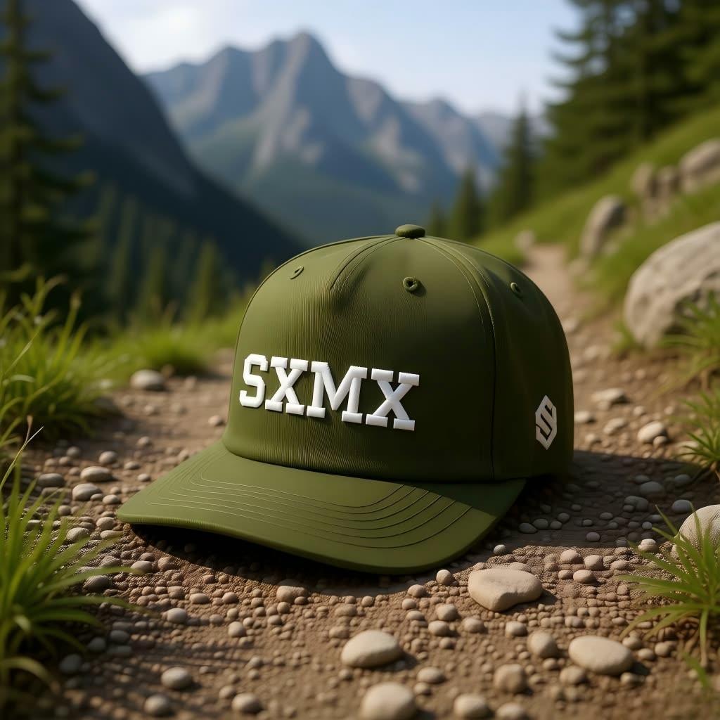 Custom All Black Performance Baseball Cap with White Embroidery scene