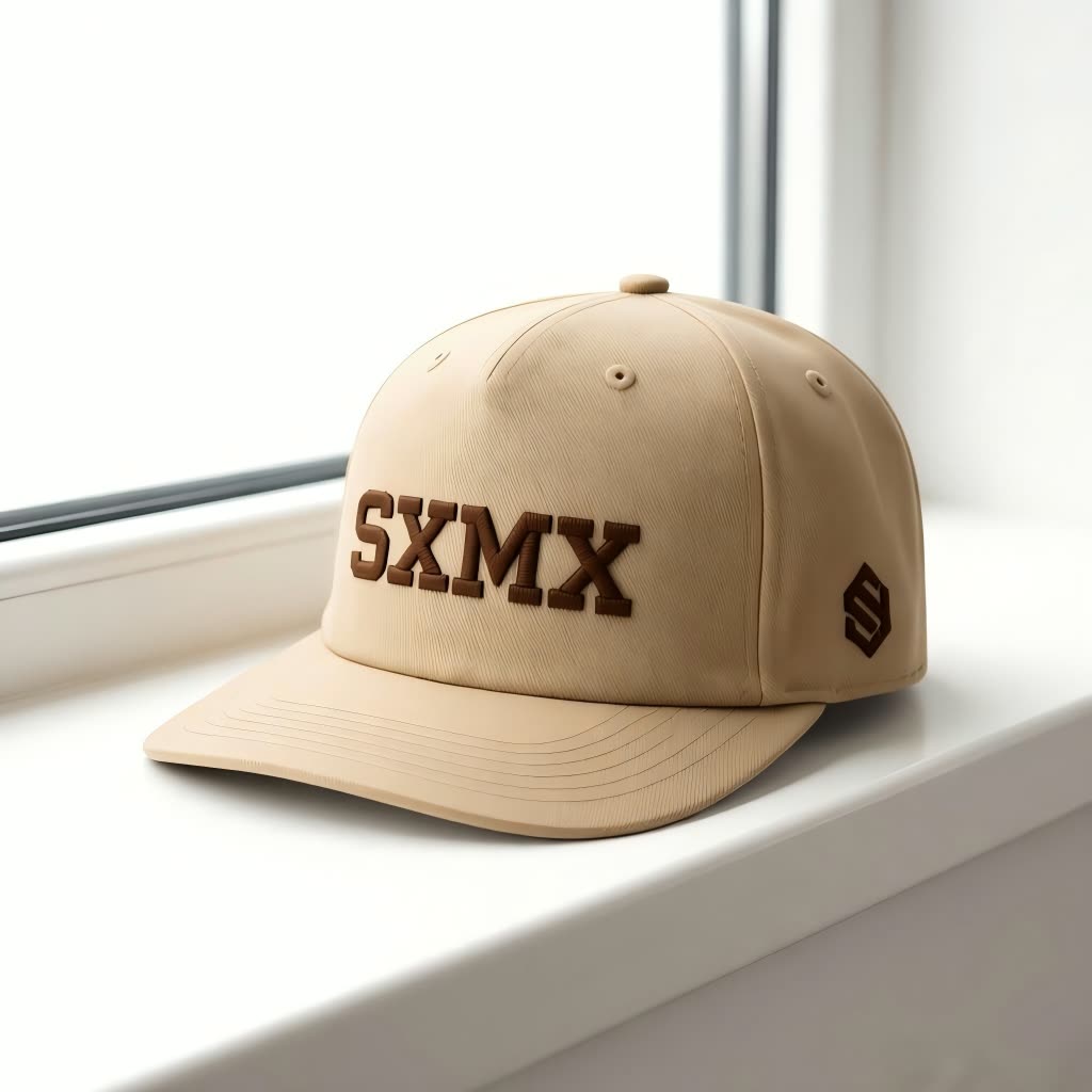 Custom All Black Performance Baseball Cap with White Embroidery scene