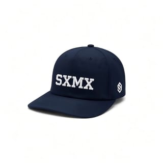 Custom All Black Performance Baseball Cap with White Embroidery thumb 2