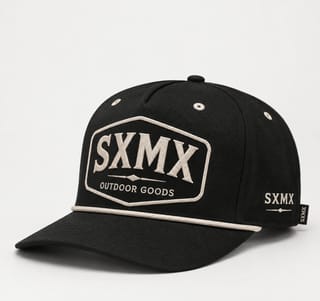 Custom Dark Green Rope Trim Camp Cap with Embroidered Patch thumb 2