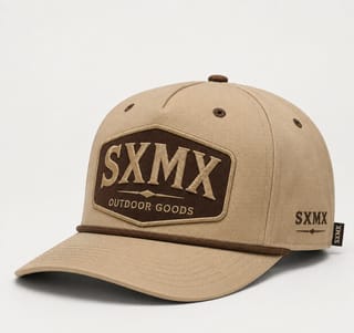 Custom Dark Green Rope Trim Camp Cap with Embroidered Patch thumb 4