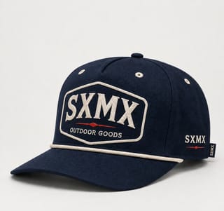 Custom Dark Green Rope Trim Camp Cap with Embroidered Patch thumb 5