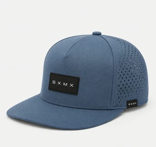 Custom Black Topographic Trucker Cap with Rubber Patch thumb 4