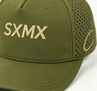 Custom Olive Perforated Cap with Embroidered Logo