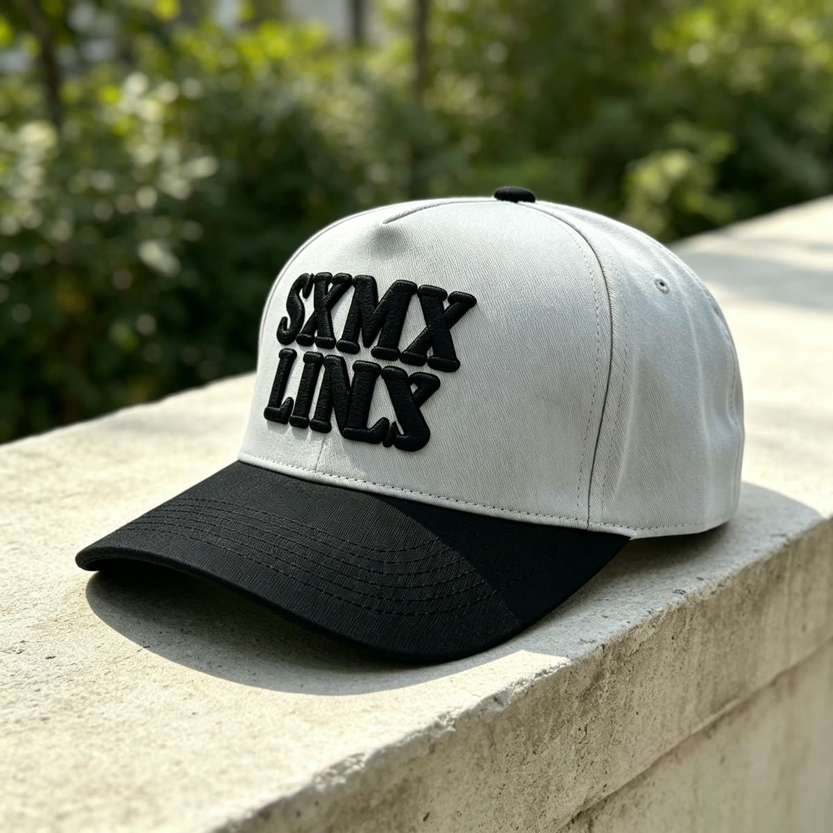 Custom 3D Embroidered Two-Tone Baseball Cap scene
