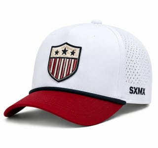Custom American Flag Eagle Rope Trim Cap thumb 2