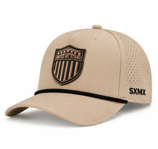 Custom American Flag Eagle Rope Trim Cap thumb 4