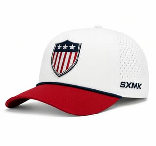 Custom American Flag Eagle Rope Trim Cap thumb 5