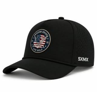 Custom American Flag Eagle Rope Trim Cap thumb 6