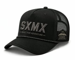 Custom White 3D Logo Trucker Cap with Rope Trim thumb 3