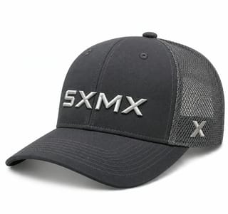 Custom Olive X Patch Trucker Cap with Black Mesh thumb 3