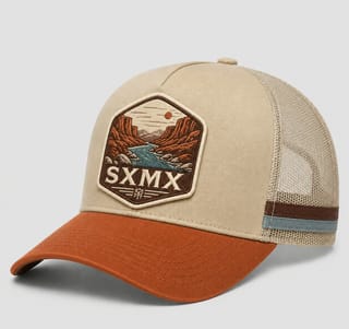 Custom Mountain Hexagon Patch Trucker Cap with Mesh Back thumb 4