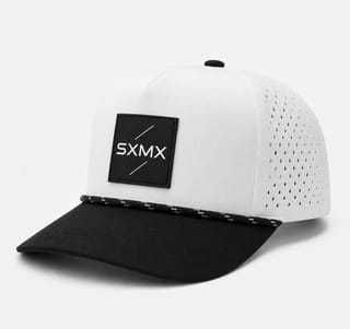 Custom Suede Perforated Camp Cap with Speckled Rope thumb 3