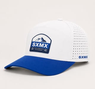 Custom Rubber Mountain Patch Baseball Cap with Perforated Panels